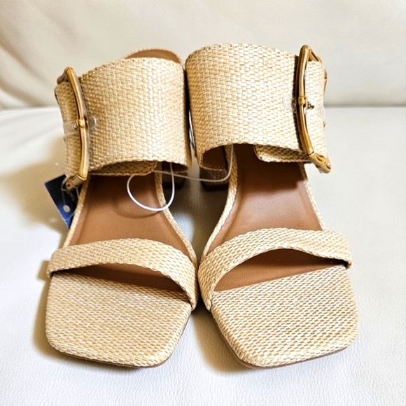 *Universal Thread Women's Bristol Mule Heels, Beige (Tan) Size 10 - Picture 4 of 5